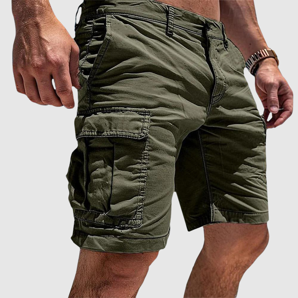 Men's Cargo Shorts with Pockets for Outdoor Activities 1