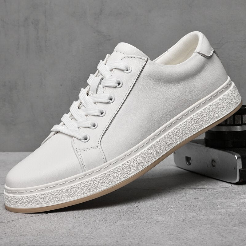 Men's Casual Leather Shoes with Anti-Slip Rubber Sole 2