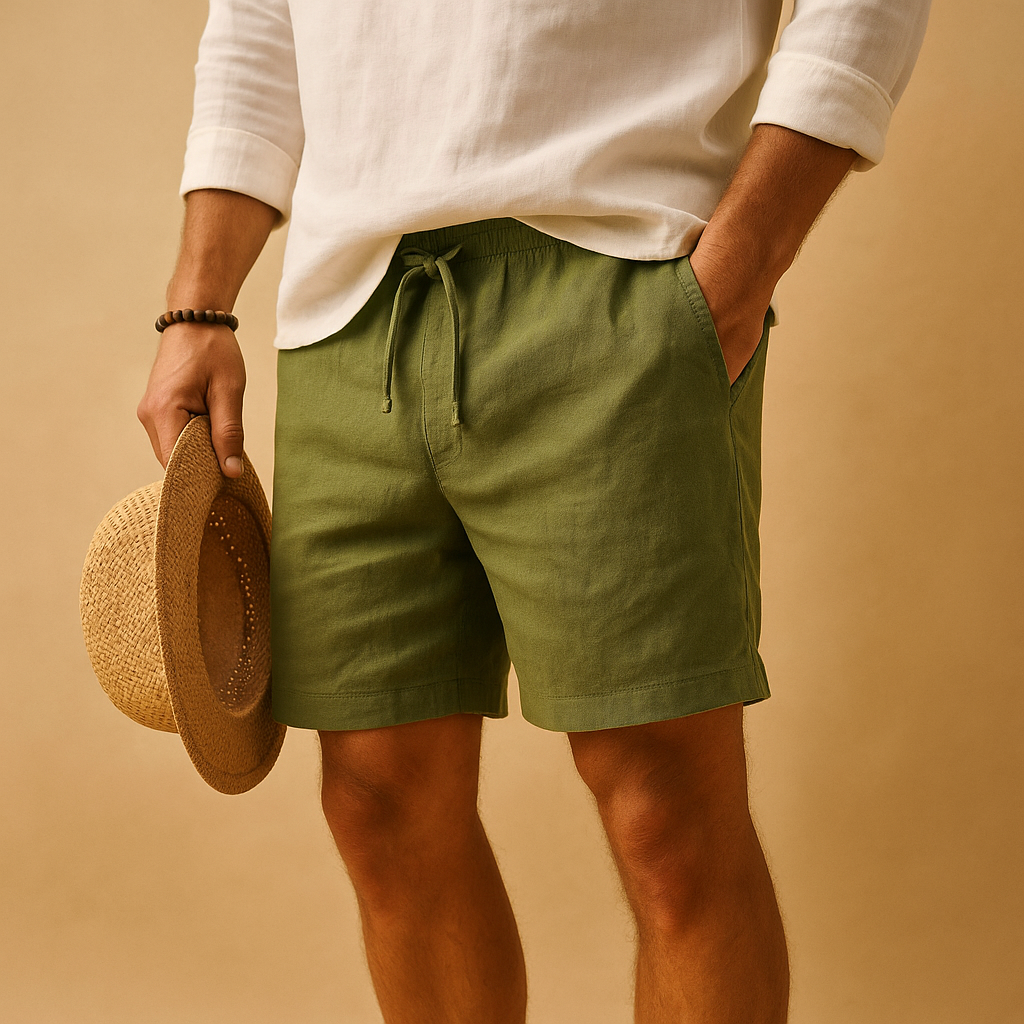 Men's Casual Summer Shorts with Drawstring Closure 2