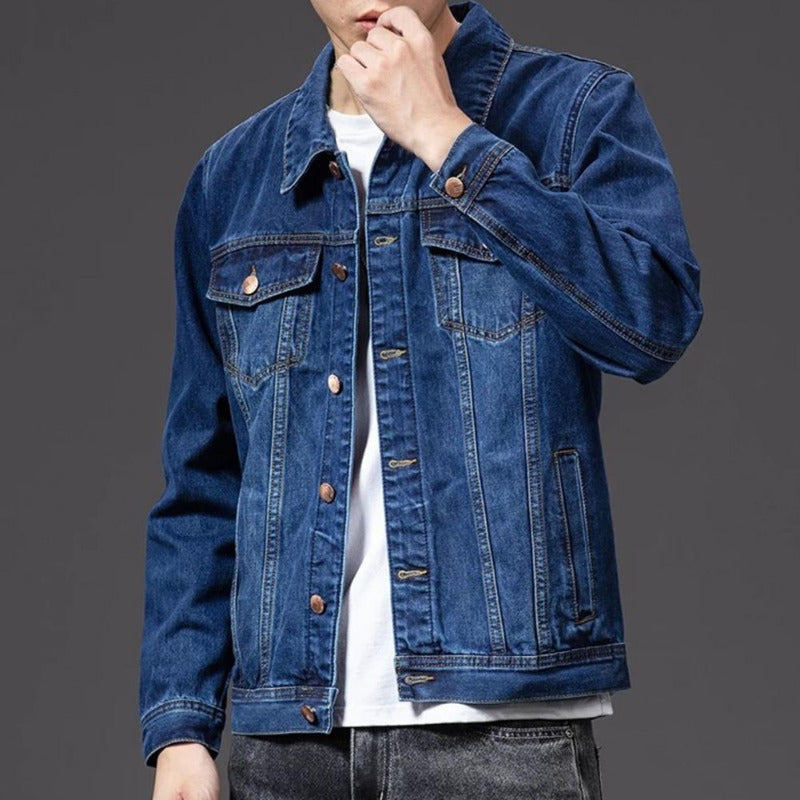 Men's Classic Denim Jacket for Timeless Style and Comfort 0