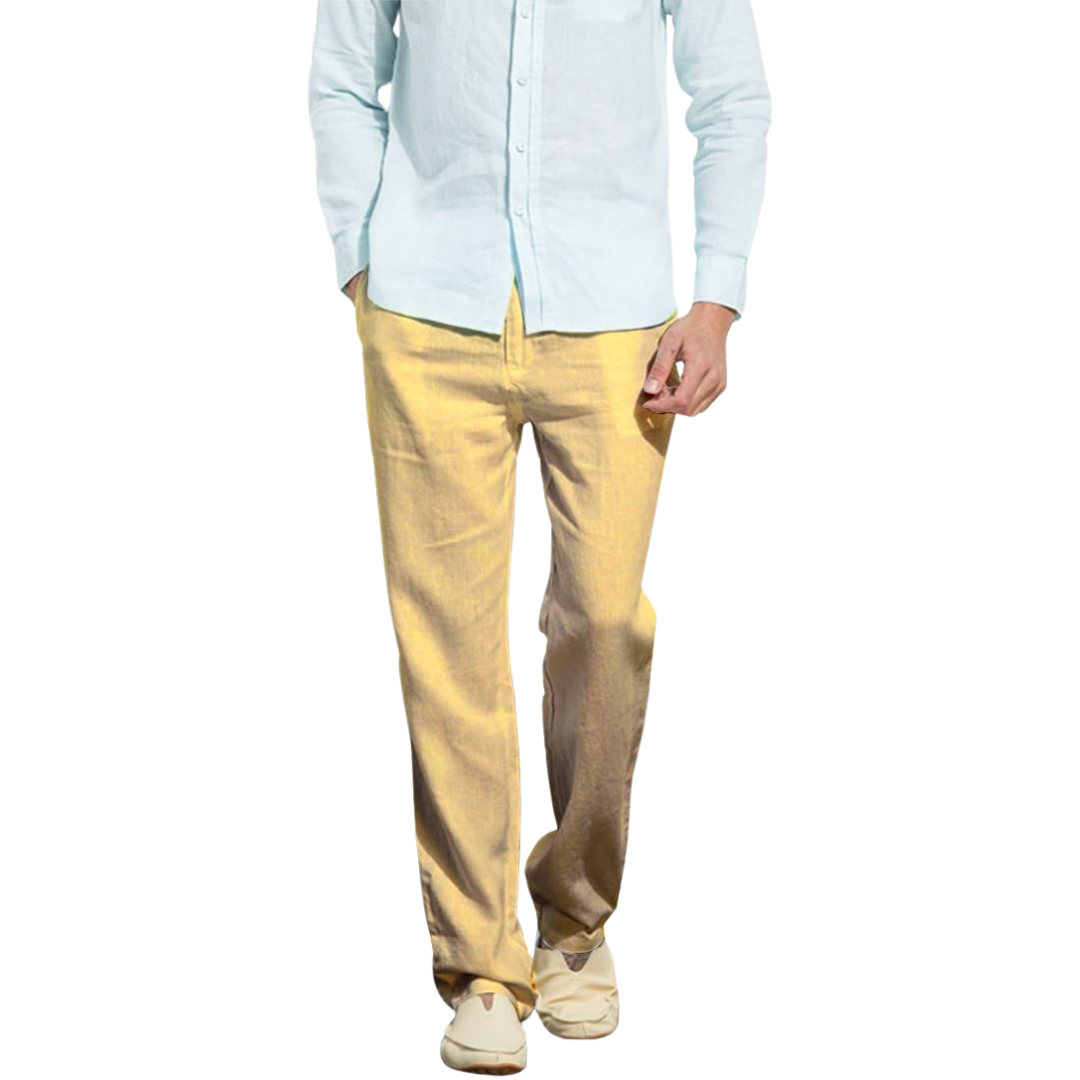 Men's Linen Casual Trousers for Summer Comfort 1