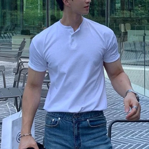 Men's Long Sleeve Polo Shirt - Classic Fit Casual Style 4
