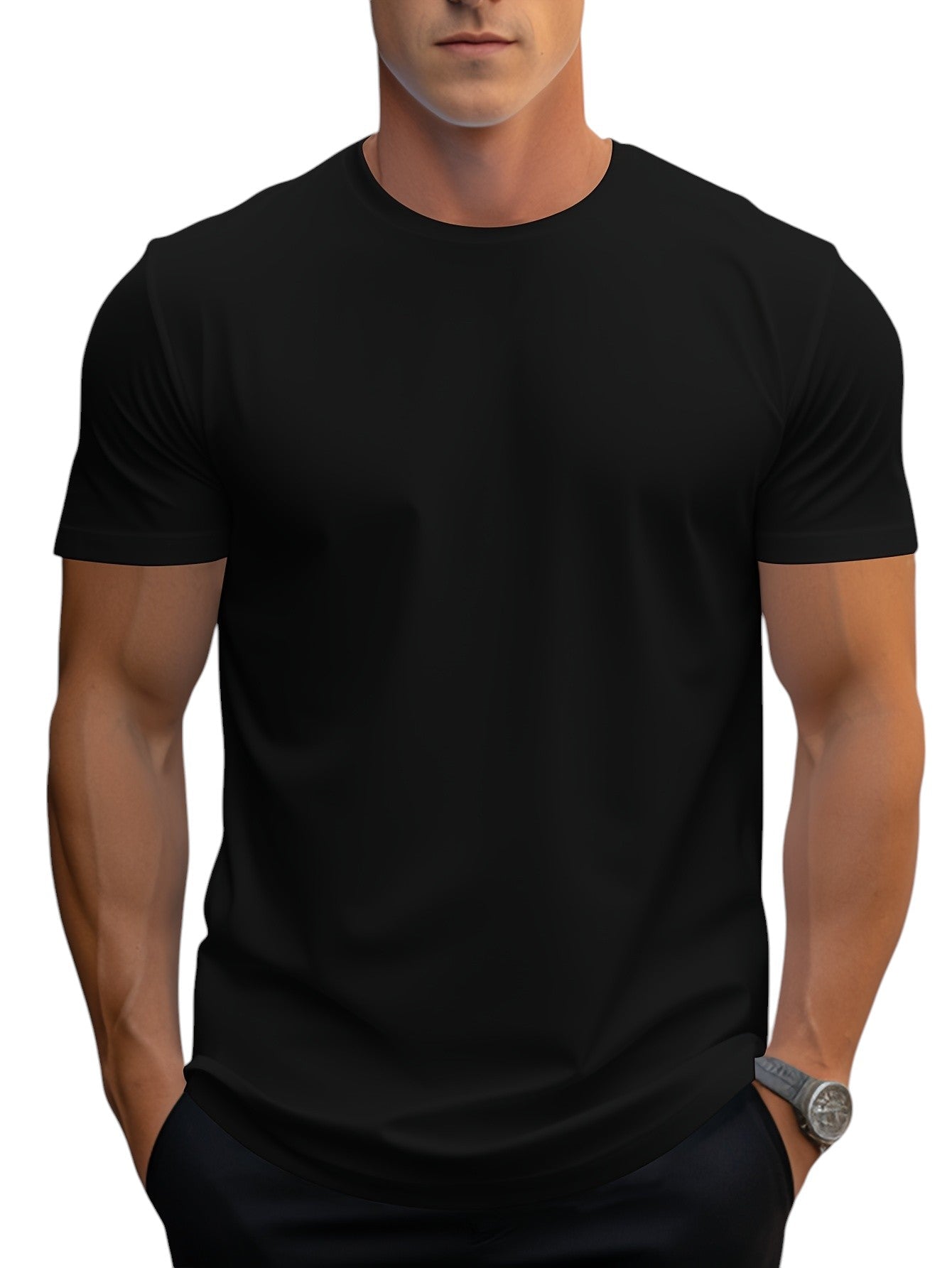 Men's Regular Fit Basic T-Shirt 0