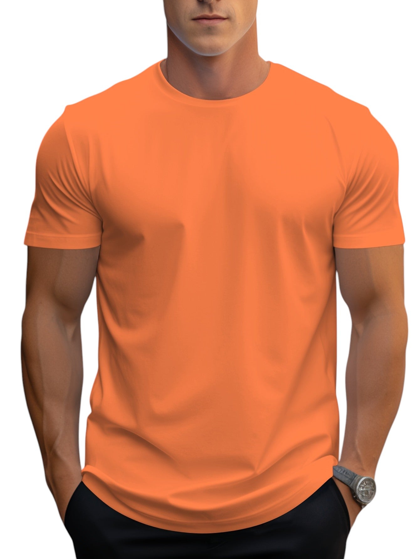 Men's Regular Fit Basic T-Shirt 11