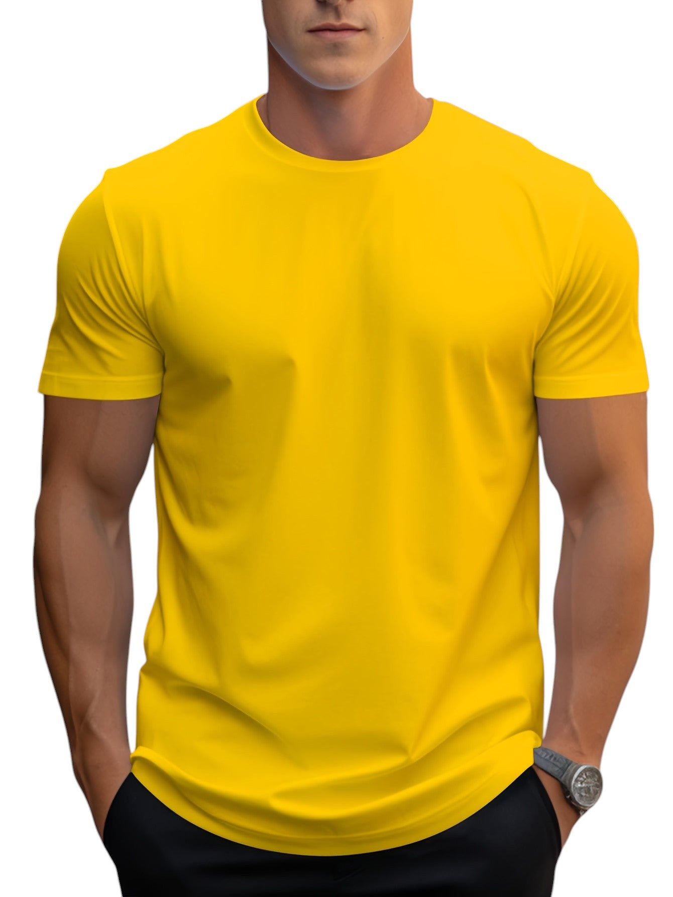 Men's Regular Fit Basic T-Shirt 14