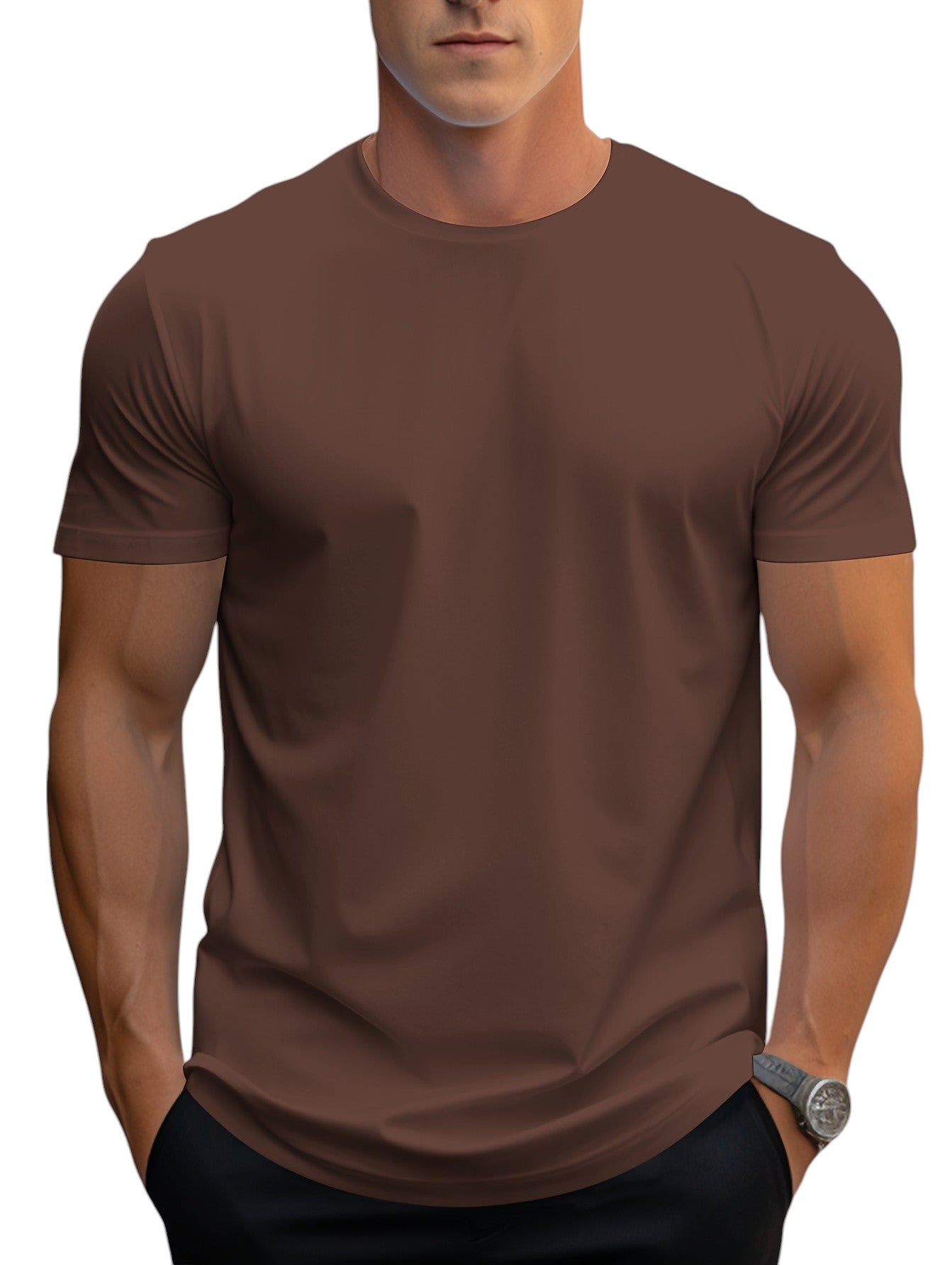 Men's Regular Fit Basic T-Shirt 16