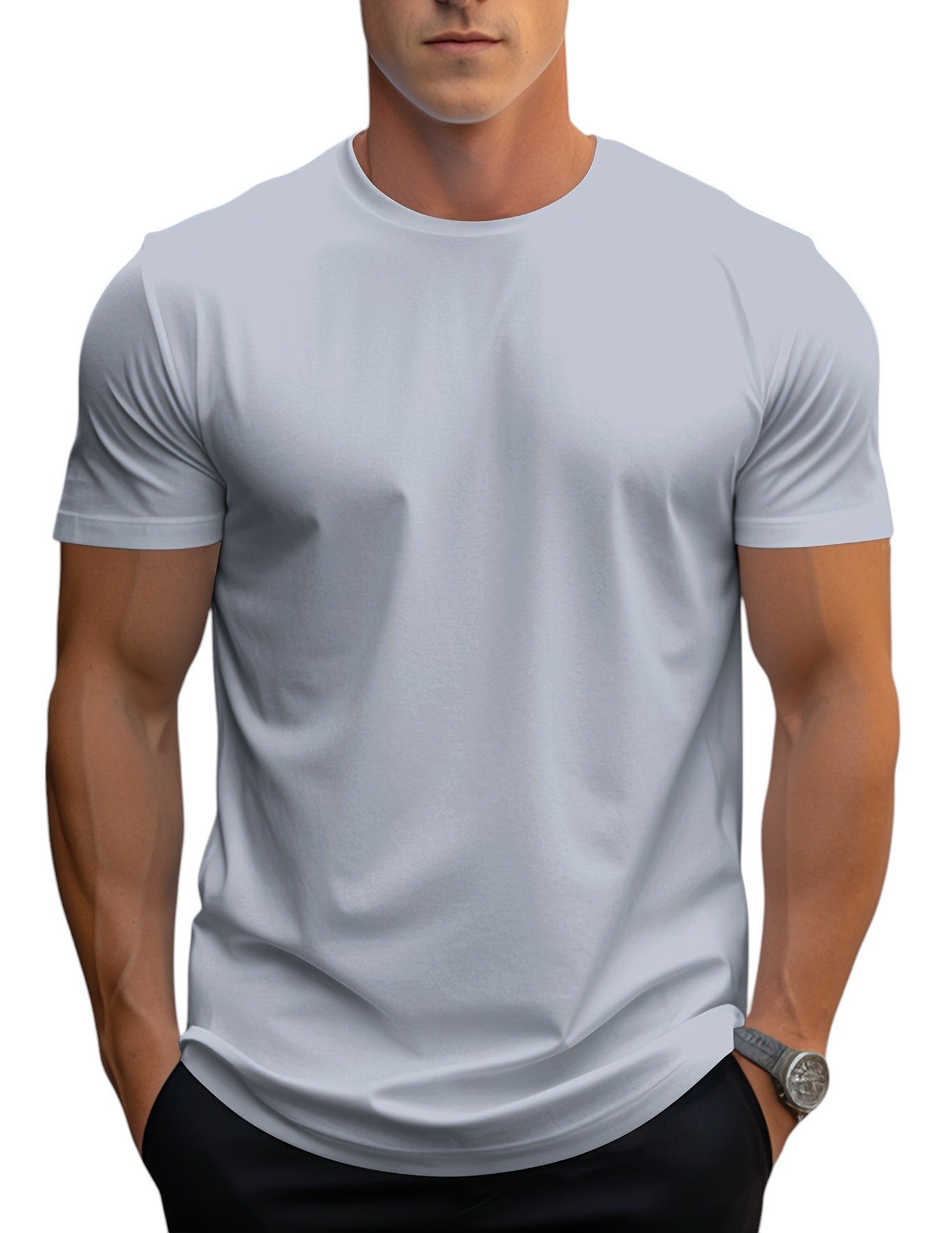 Men's Regular Fit Basic T-Shirt 17
