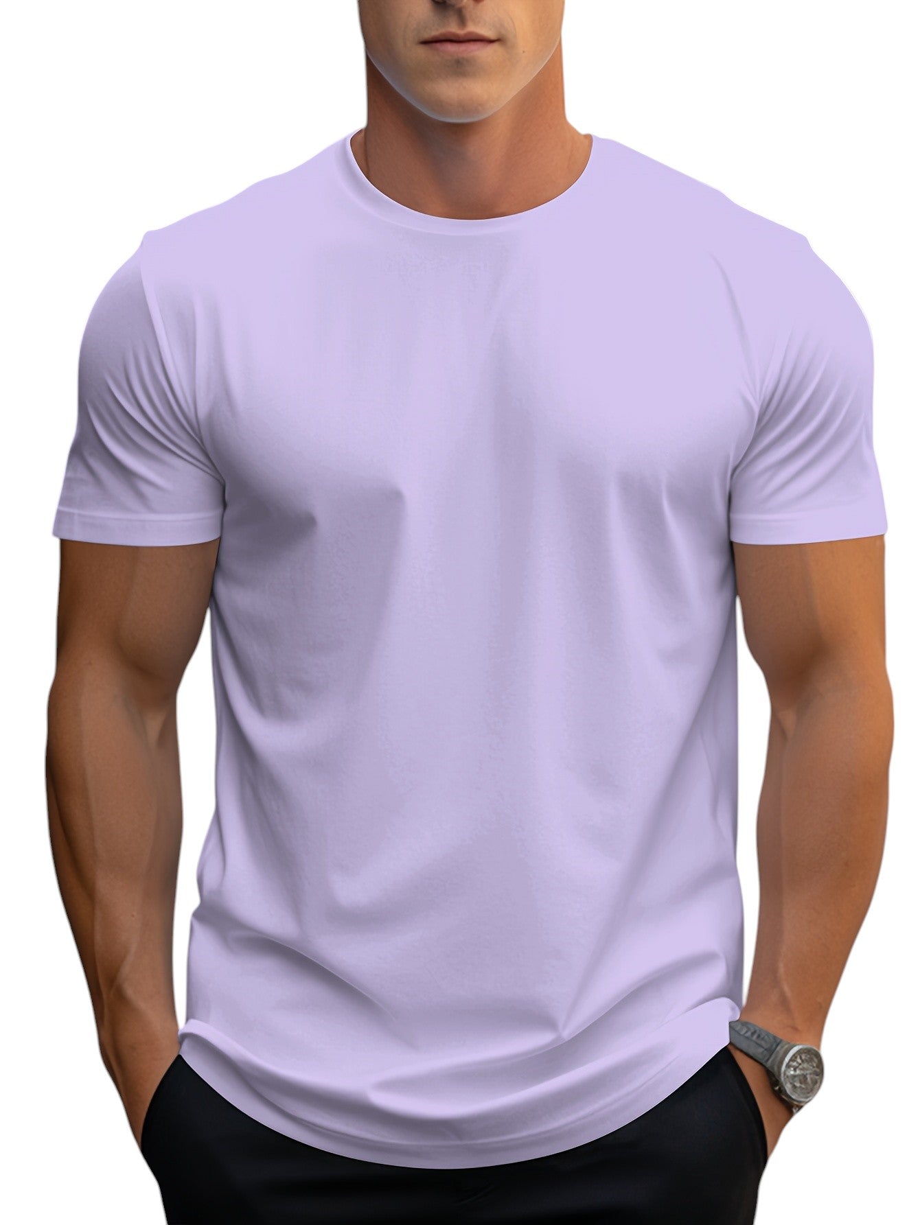 Men's Regular Fit Basic T-Shirt 9