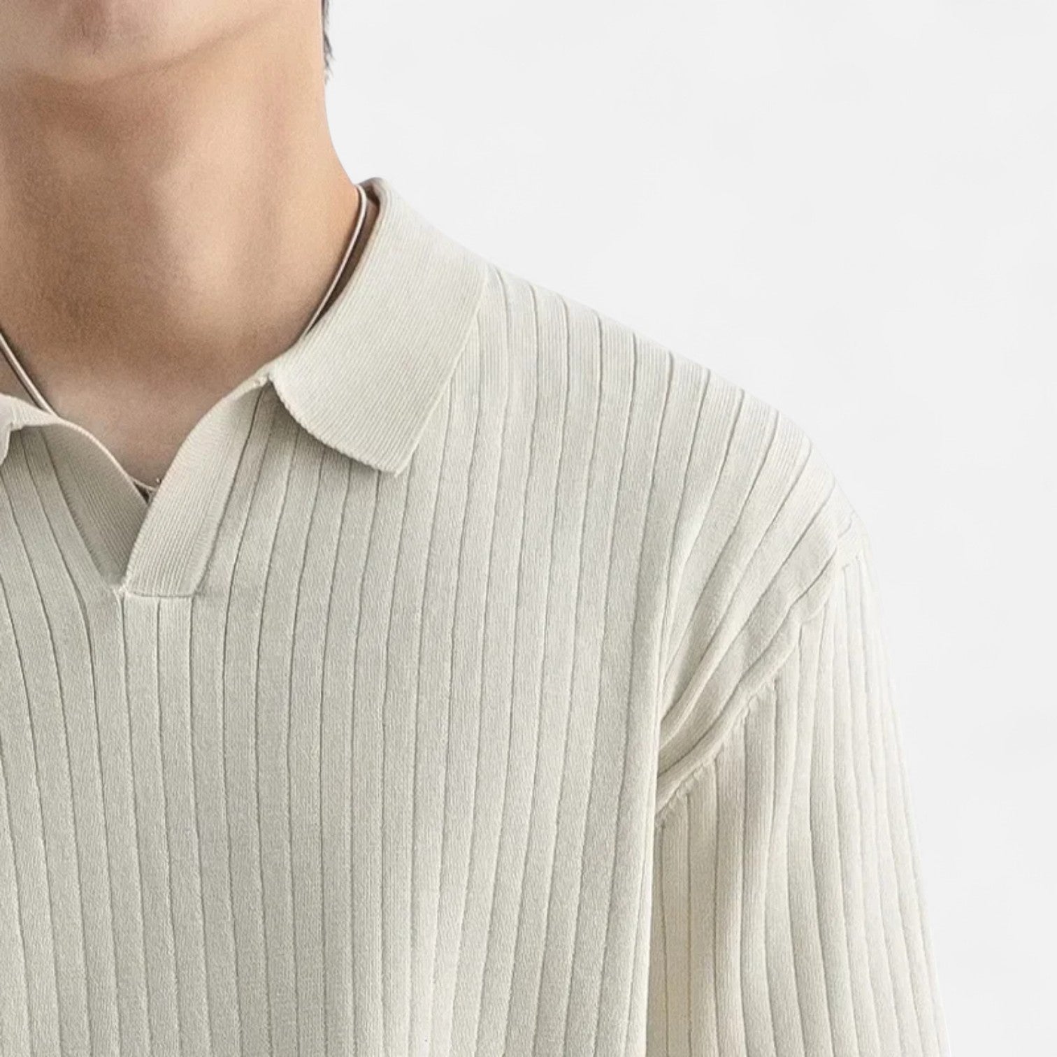 Men's Silk Polo Shirt - Elegant Short Sleeve Polo for Men 5