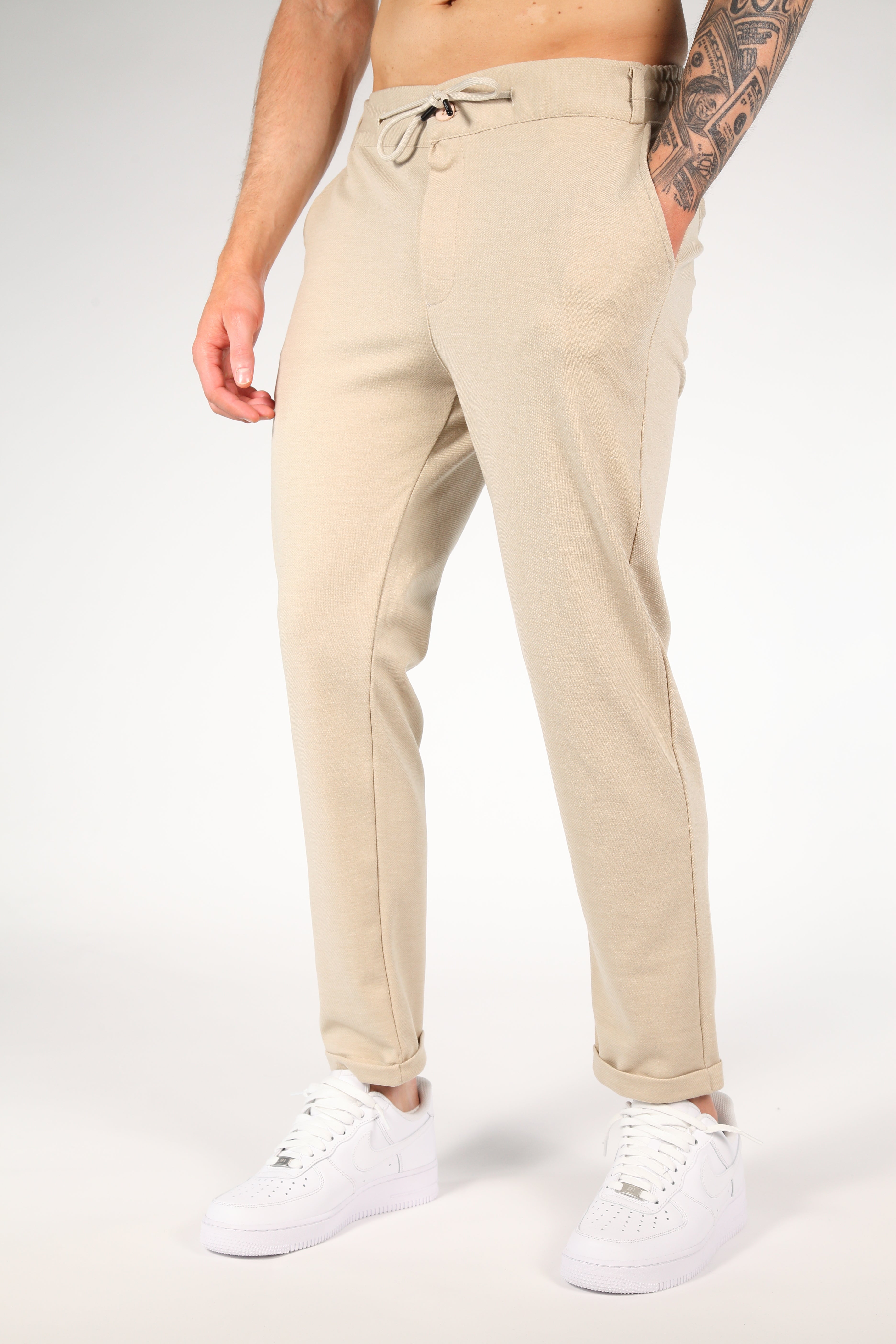 Men's Stretch Chino Pants with Adjustable Waistband 0