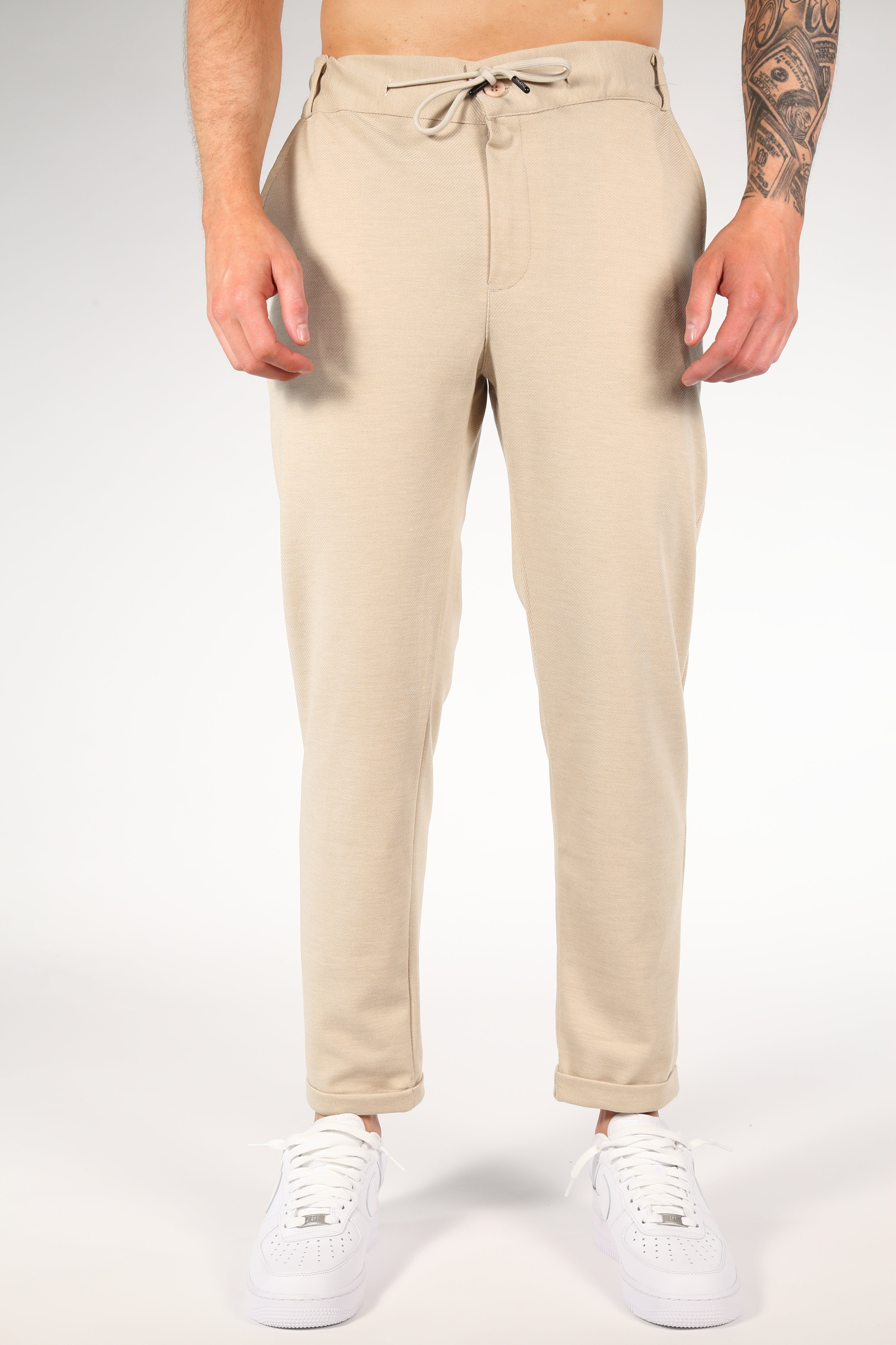 Men's Stretch Chino Pants with Adjustable Waistband 1