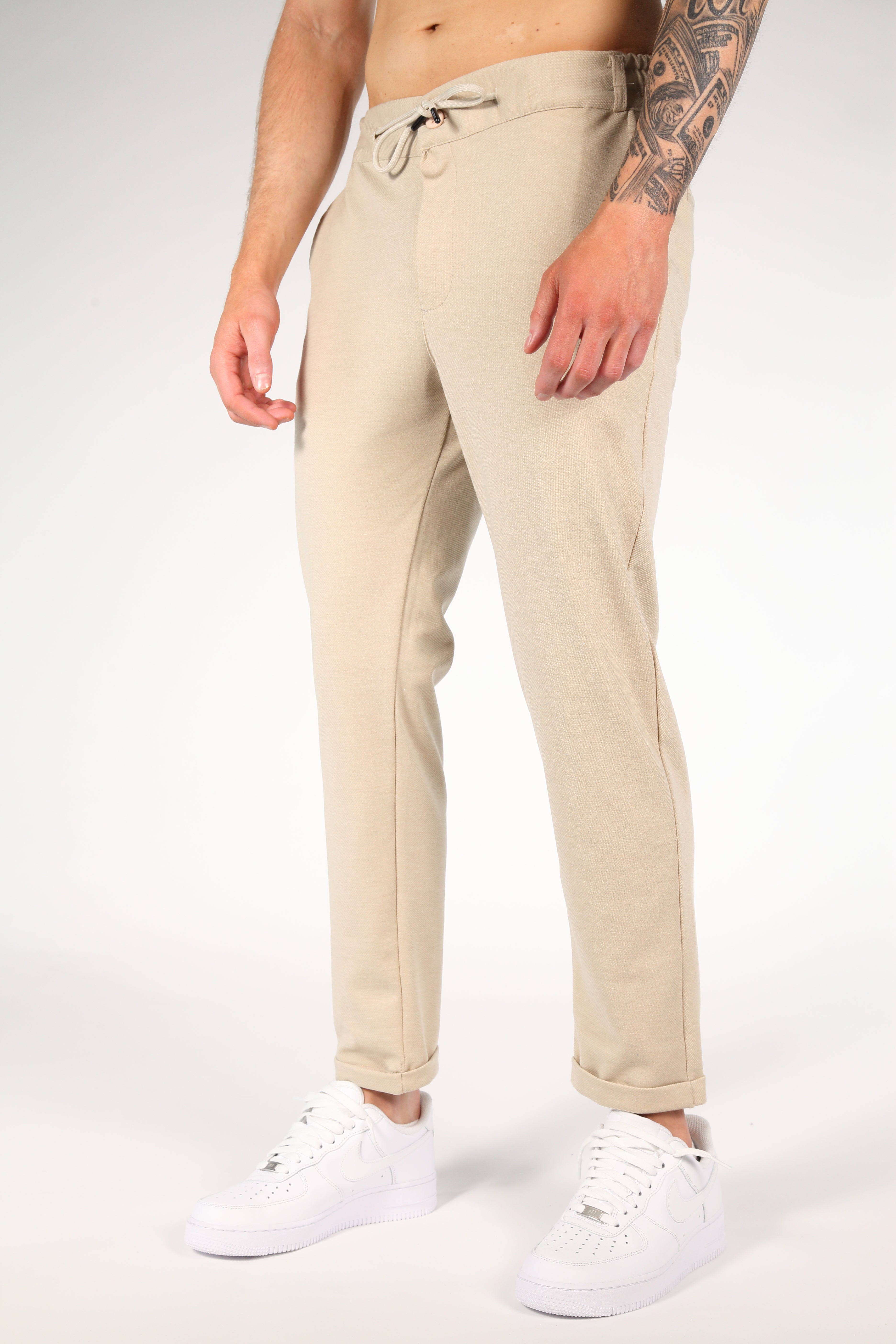 Men's Stretch Chino Pants with Adjustable Waistband 2