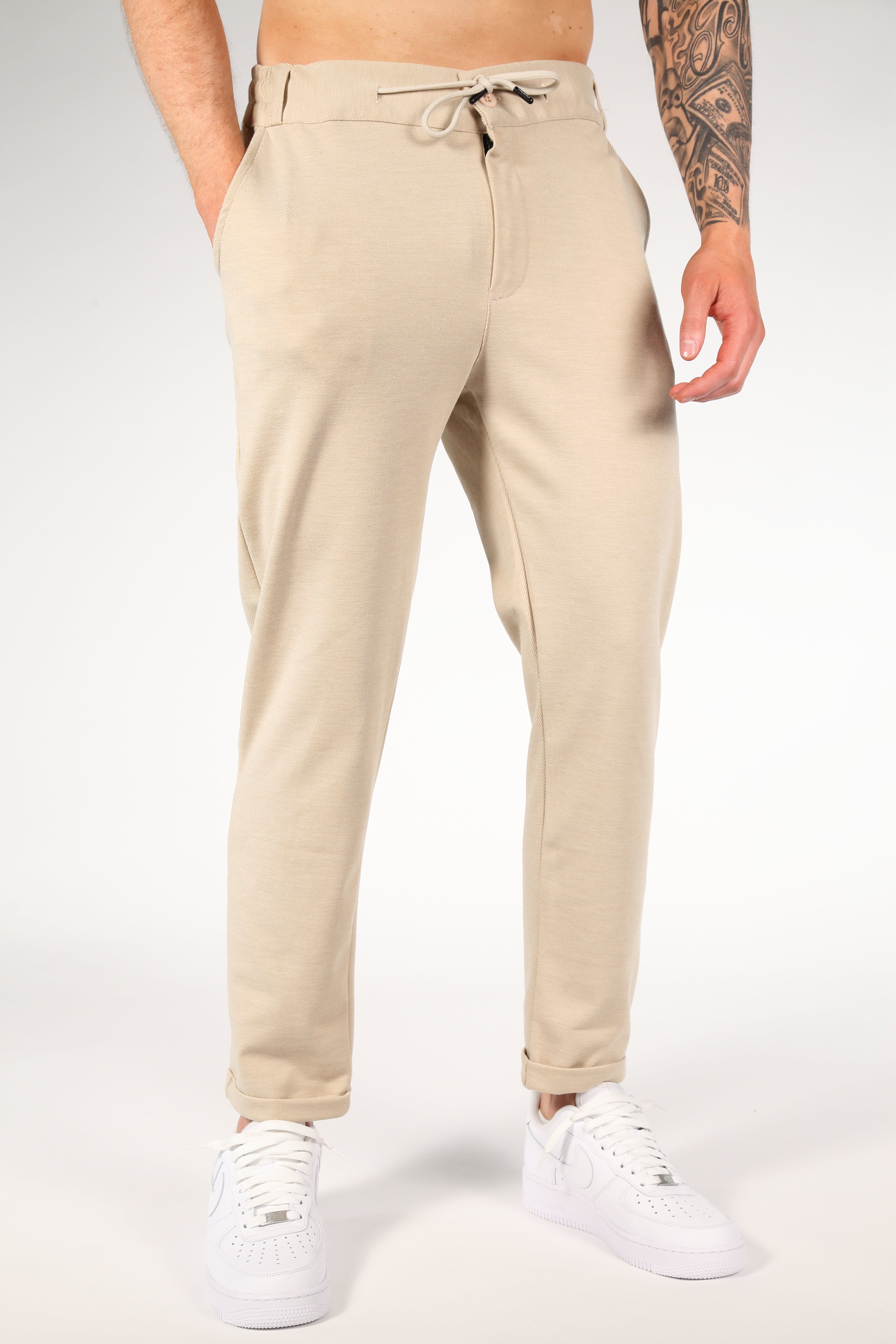 Men's Stretch Chino Pants with Adjustable Waistband 3