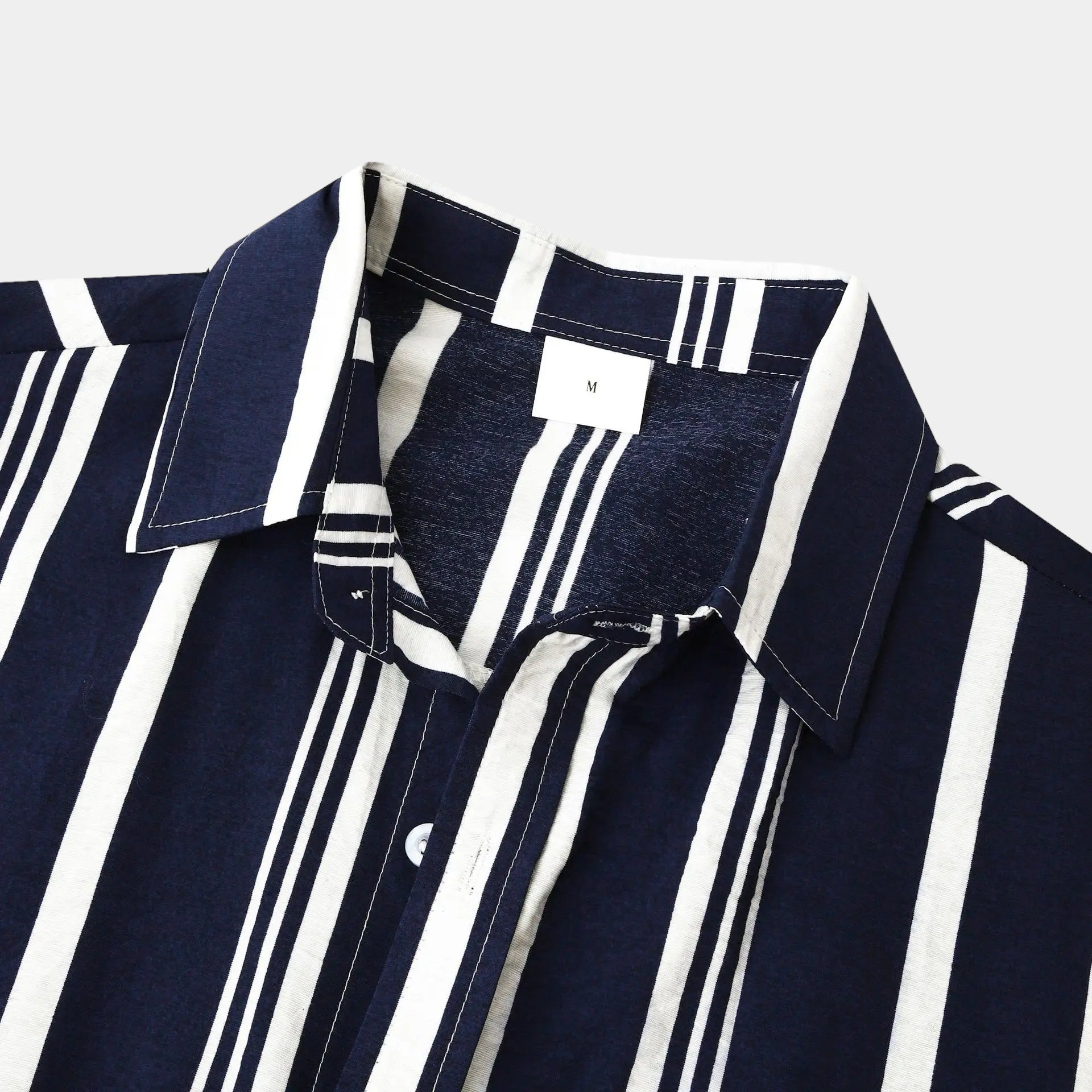 Men's Striped Linen Dress Shirt 5