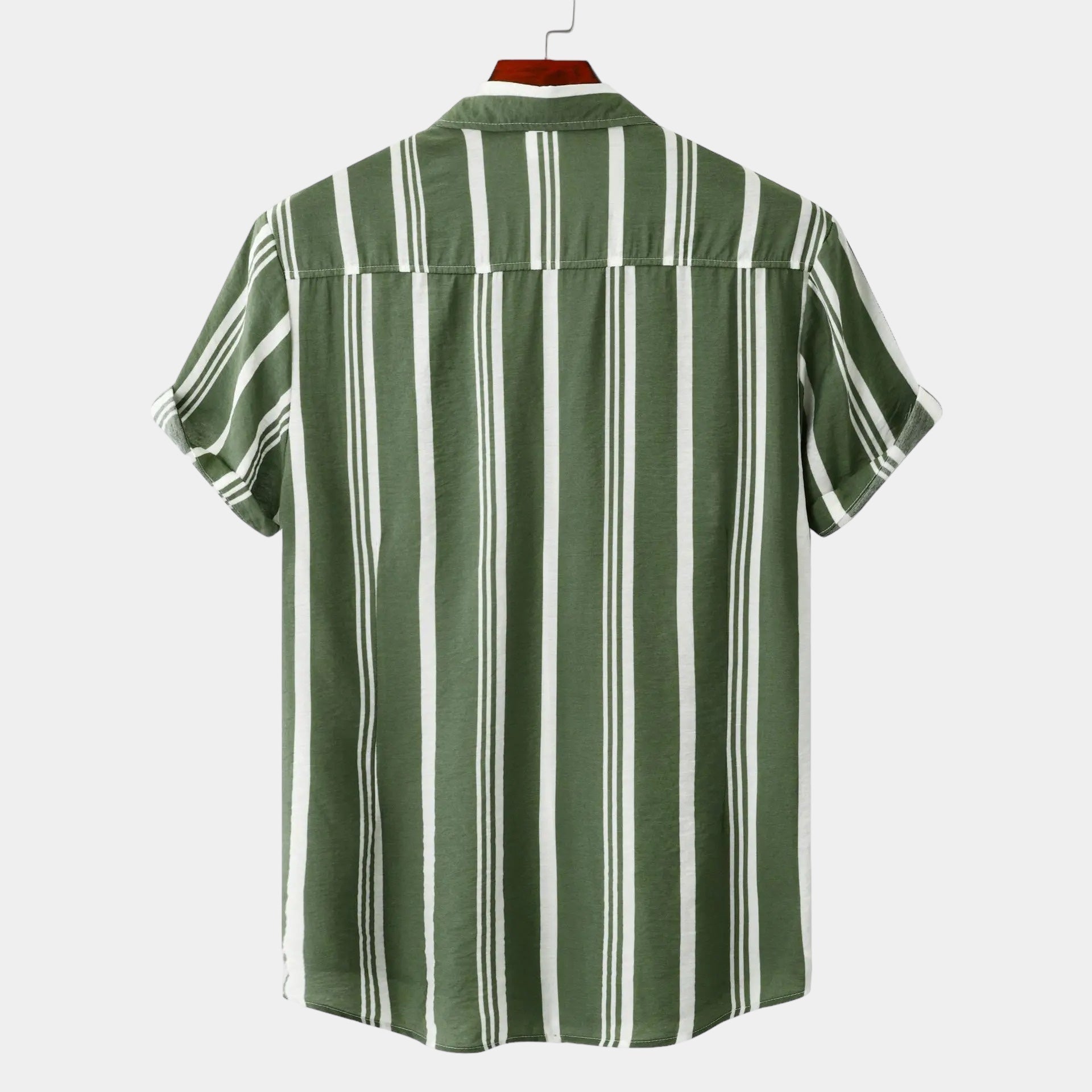 Men's Striped Linen Dress Shirt 7