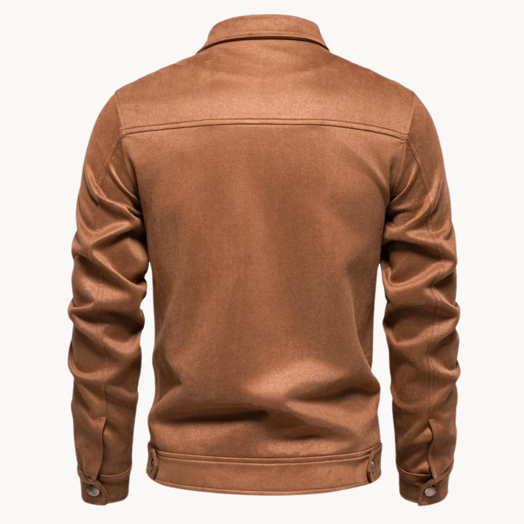 Men's Suede Jacket with Modern Cut and Luxurious Texture 2