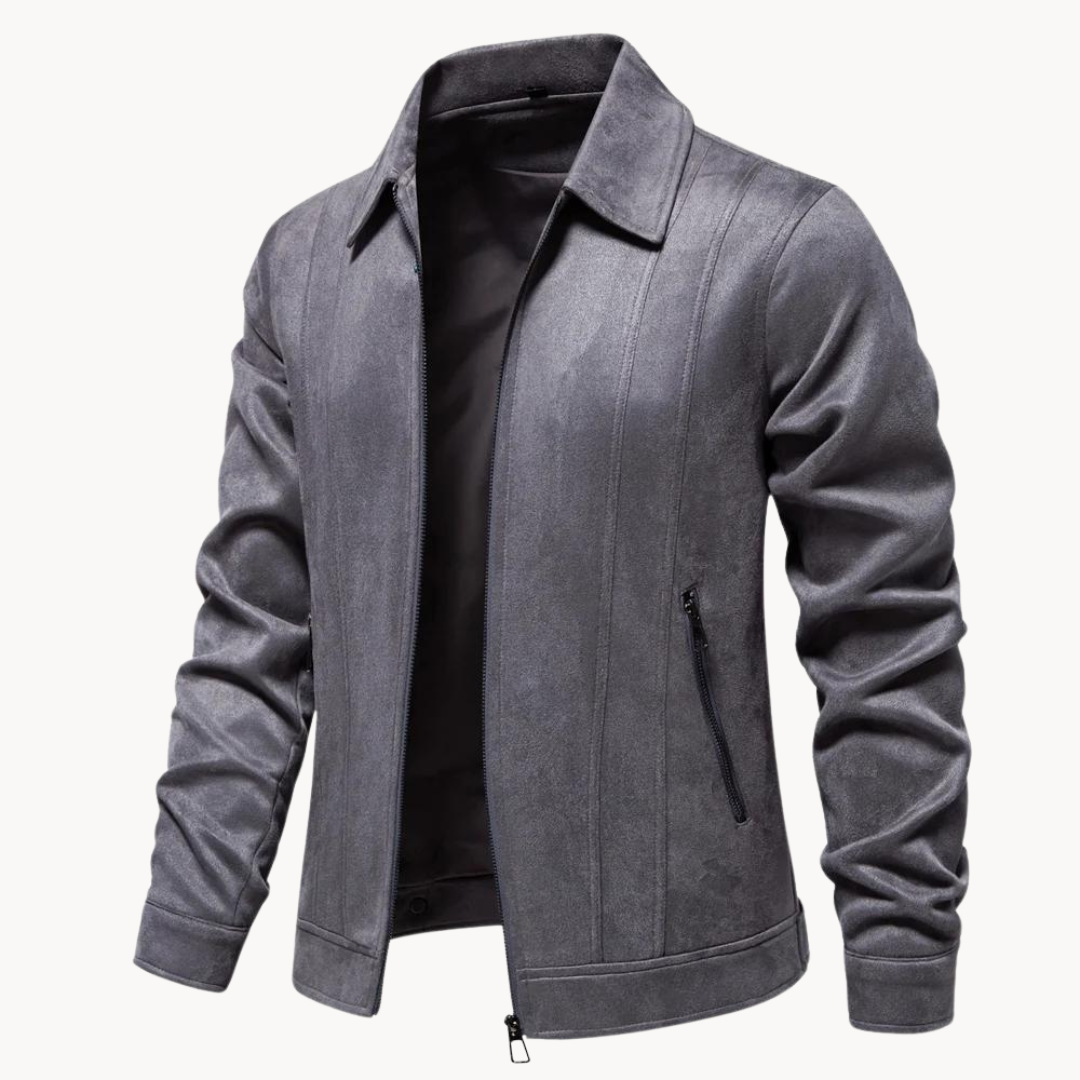 Men's Suede Jacket with Modern Cut and Luxurious Texture 4