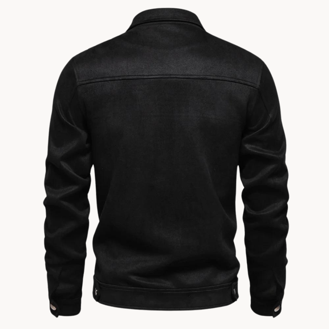 Men's Suede Jacket with Modern Cut and Luxurious Texture 7