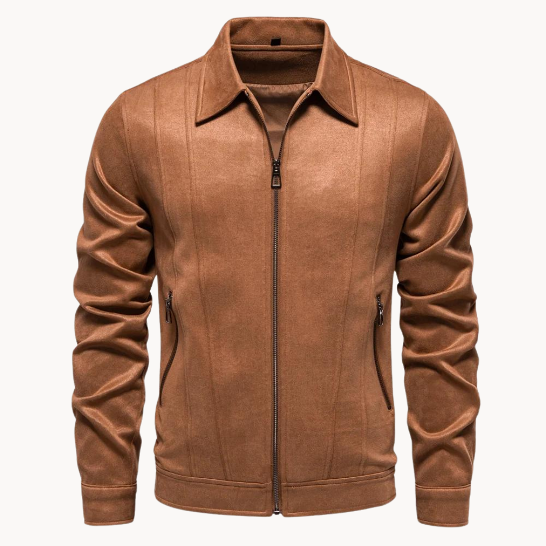 Men's Suede Jacket with Modern Cut and Luxurious Texture 8