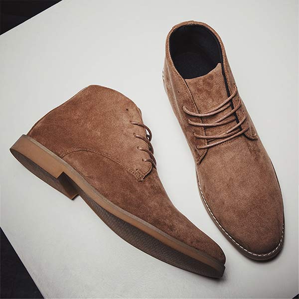 Men's Suede Lace-Up Ankle Boots for Casual and Formal Wear 6