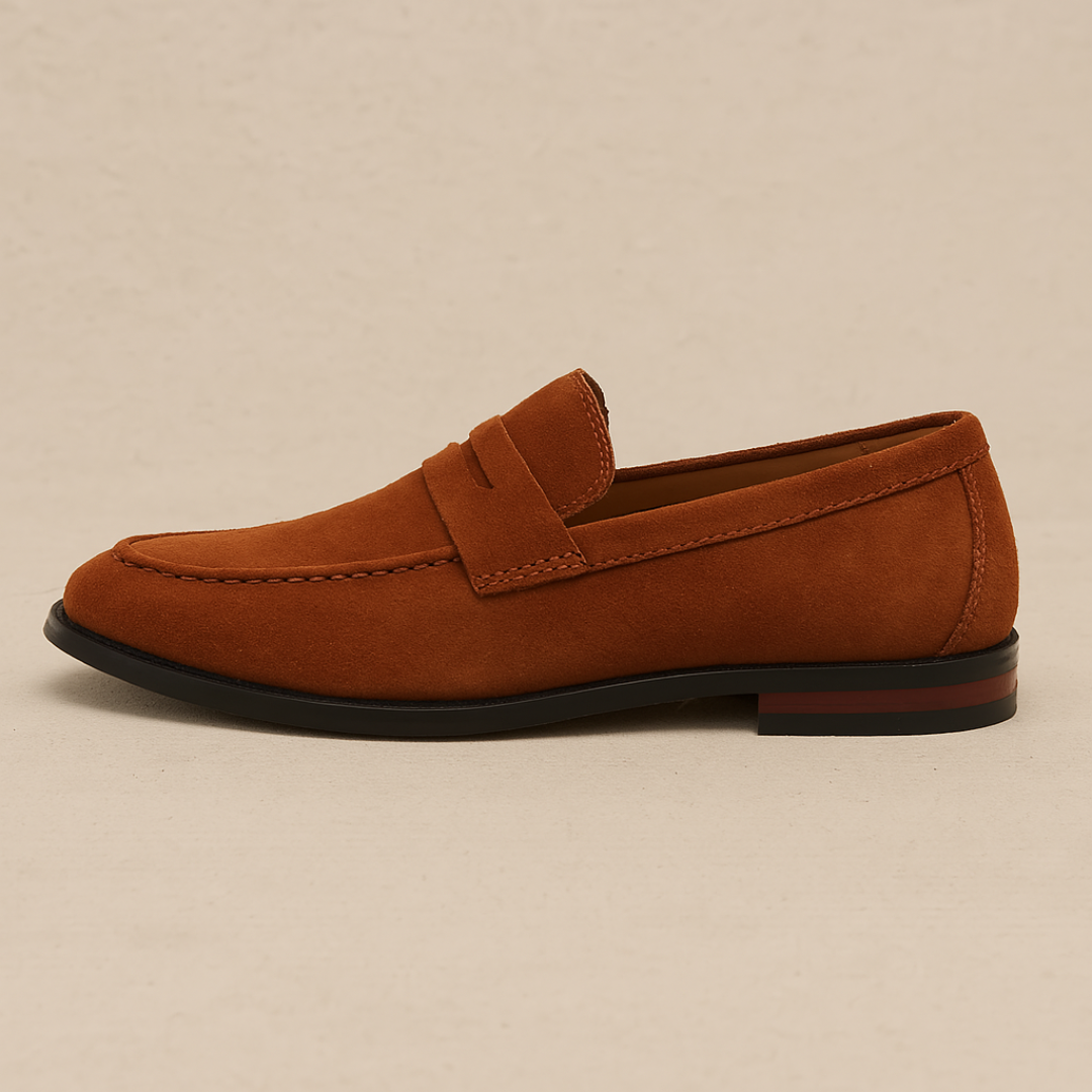 Men's Suede Penny Loafers 3
