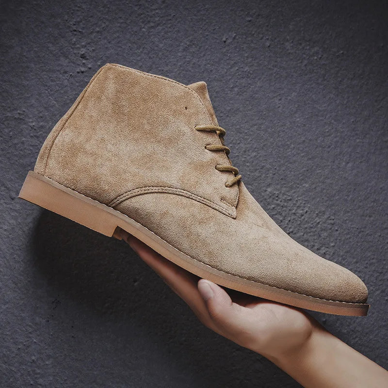 Men's Suede Western Cowboy Boots 3