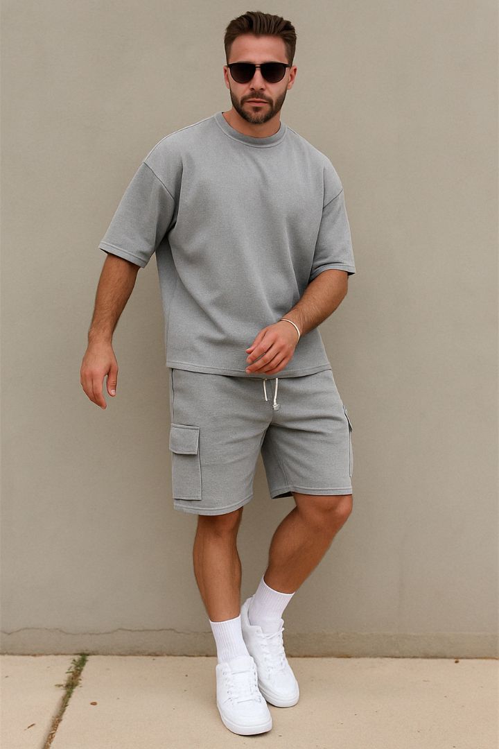 Men's Summer Set - Comfort Fit T-Shirt and Shorts 0