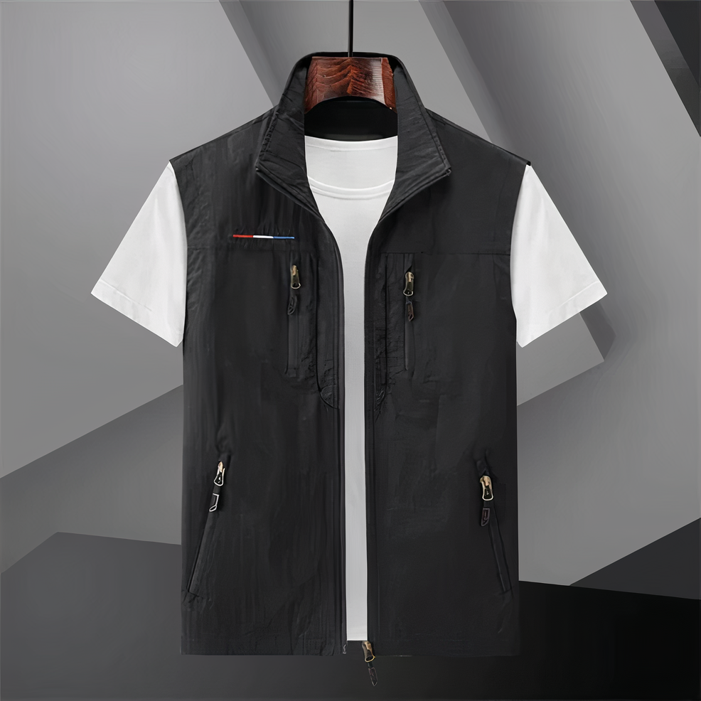 Men's Cotton Multi-Pocket Vest-4