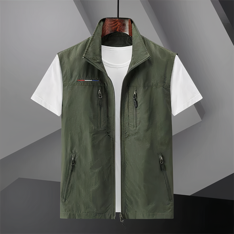 Men's Cotton Multi-Pocket Vest-1