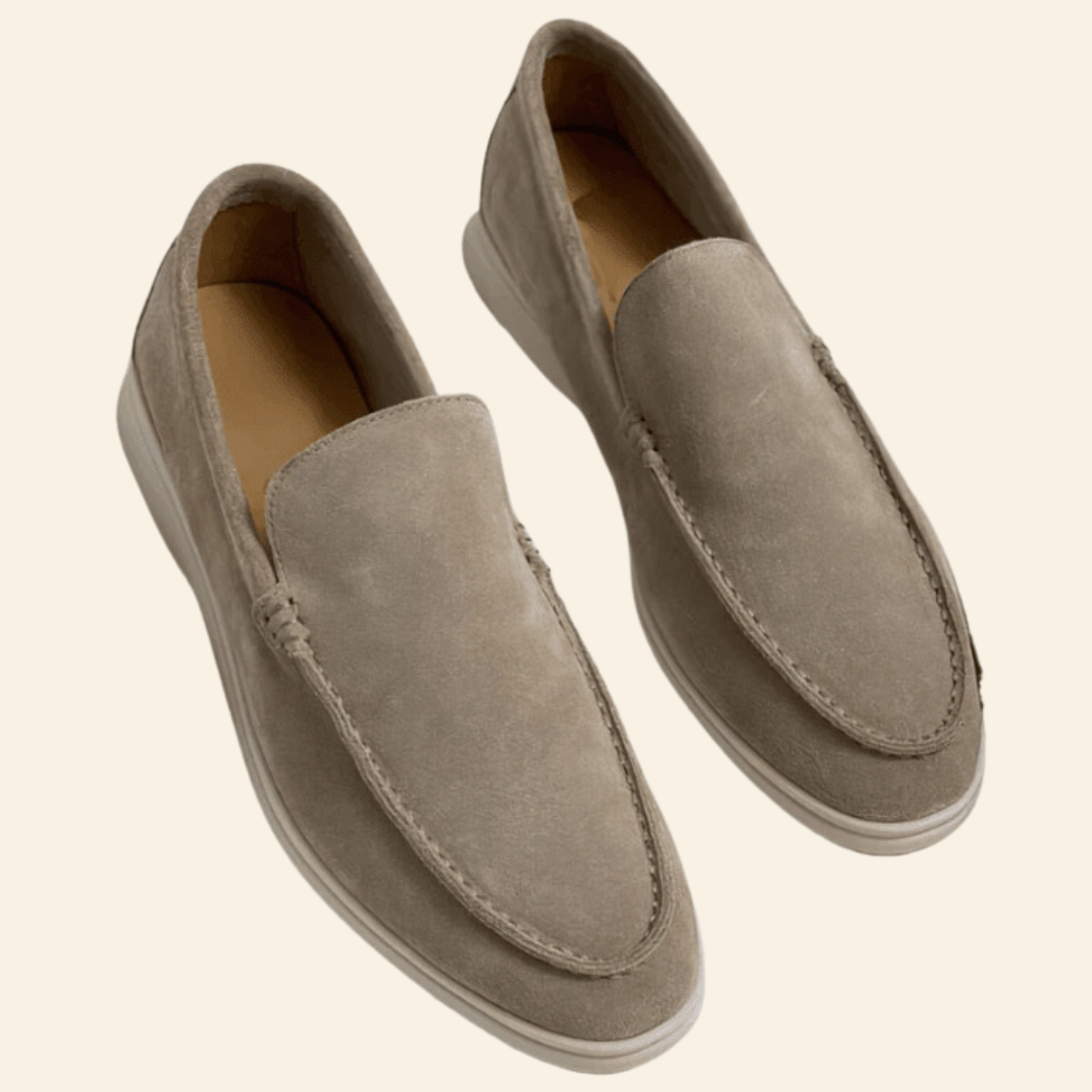 Men's Suede Loafers Classic Comfort Shoes-1