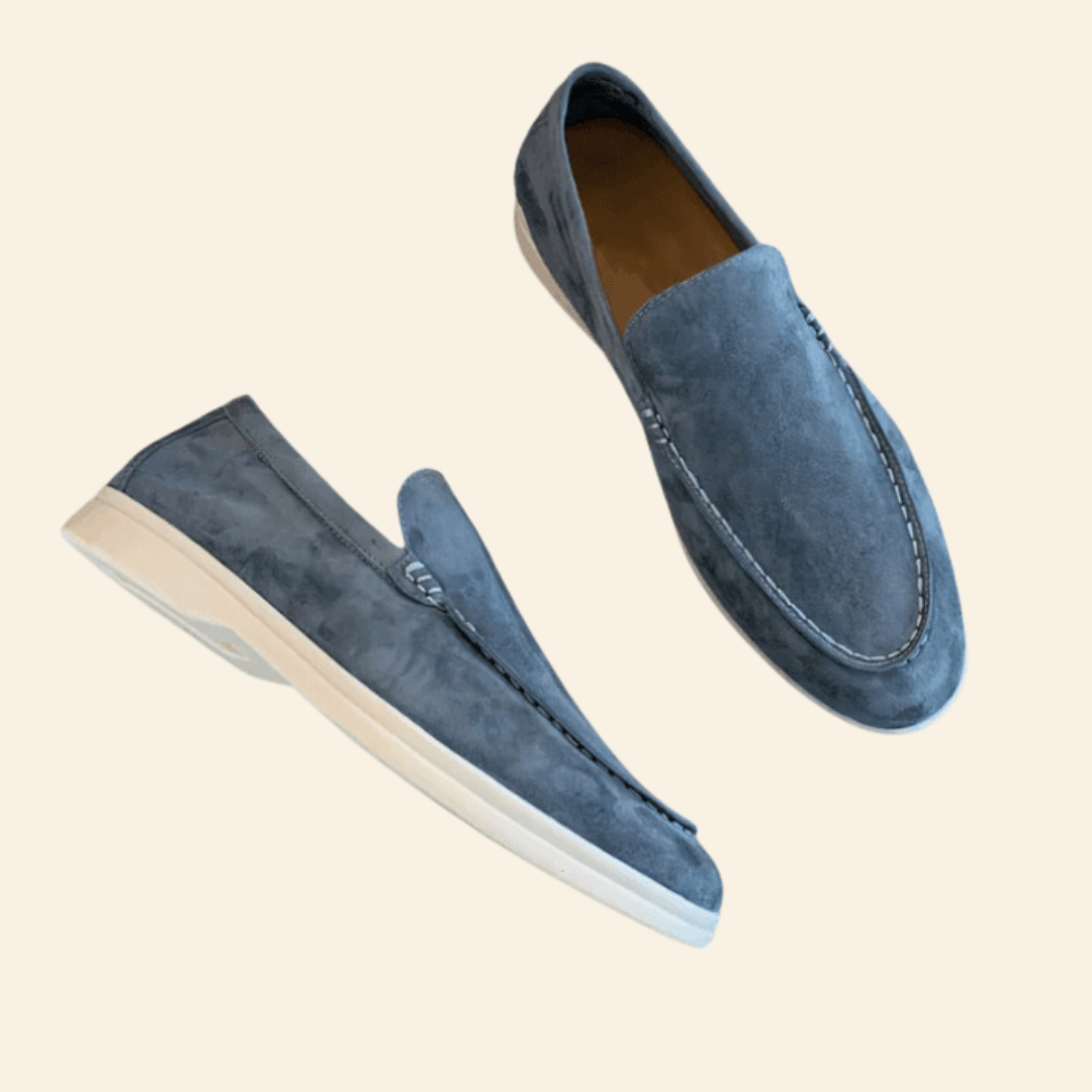 Men's Suede Loafers Classic Comfort Shoes-5