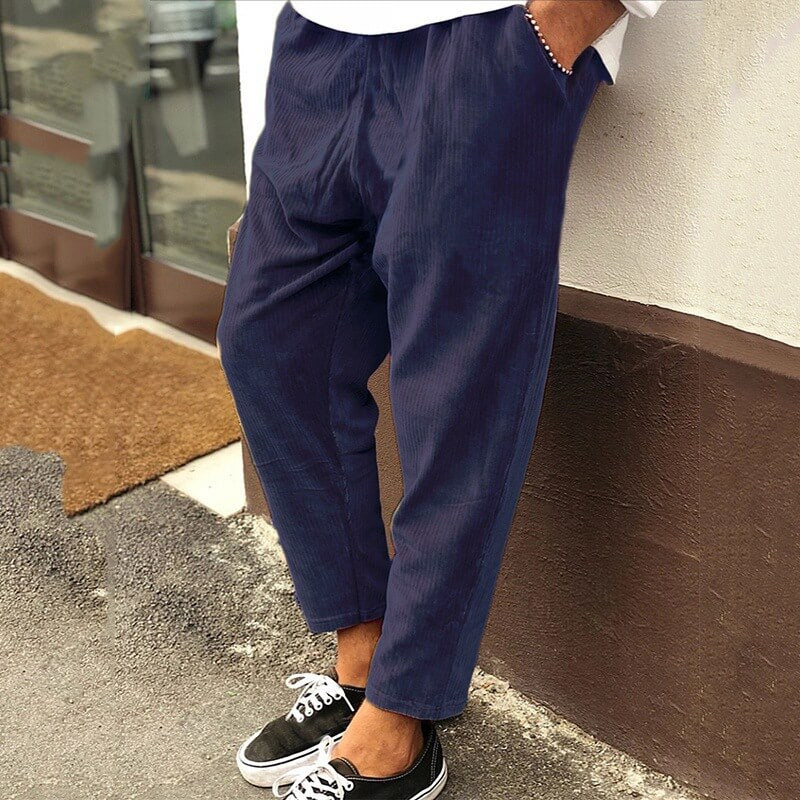 Men's Corduroy Pants Casual Comfort Wear-2