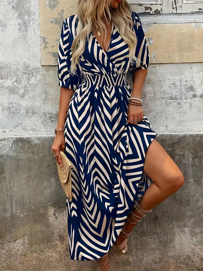 Women's Lightweight A-Line Midi Dress-5