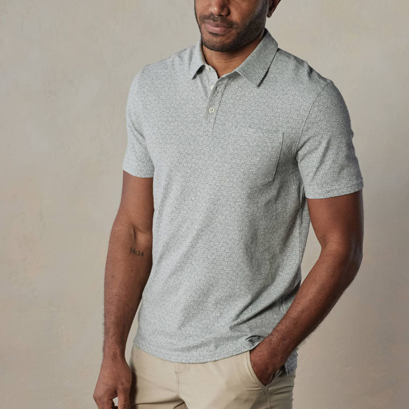 Men's Cotton Polo Shirt with Chest Pocket-5