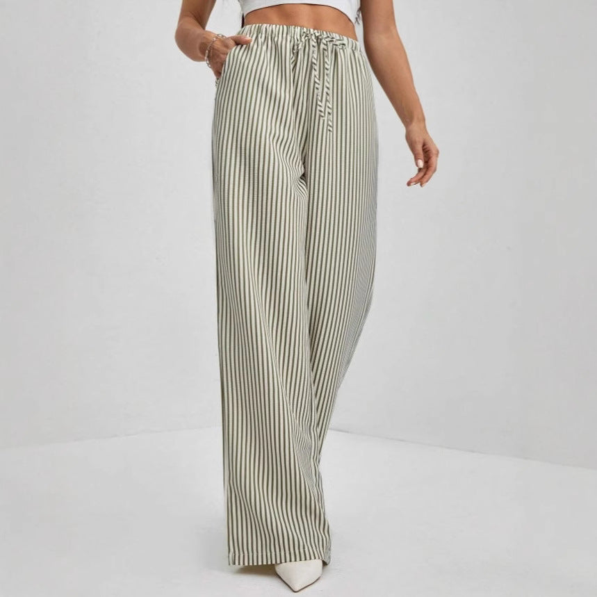 Women's Cotton Straight-Leg Pants-2