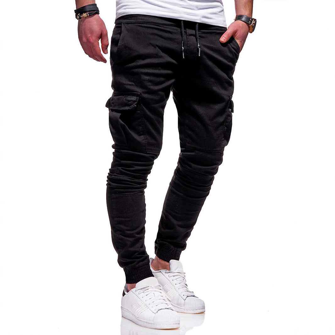 Variant image for Men's Cotton Cargo Joggers with Pockets-6