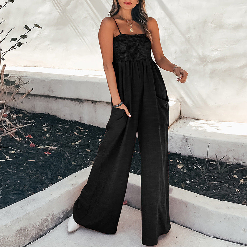 Variant image for Women's Rayon Jumpsuit Relaxed Fit Wide Leg-5