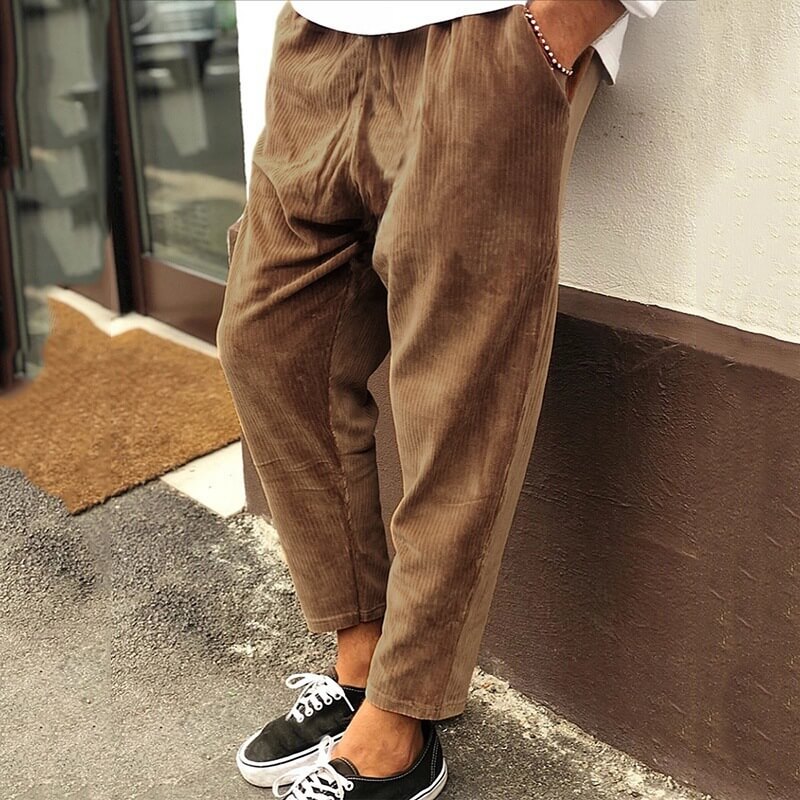 Men's Corduroy Pants Casual Comfort Wear-1