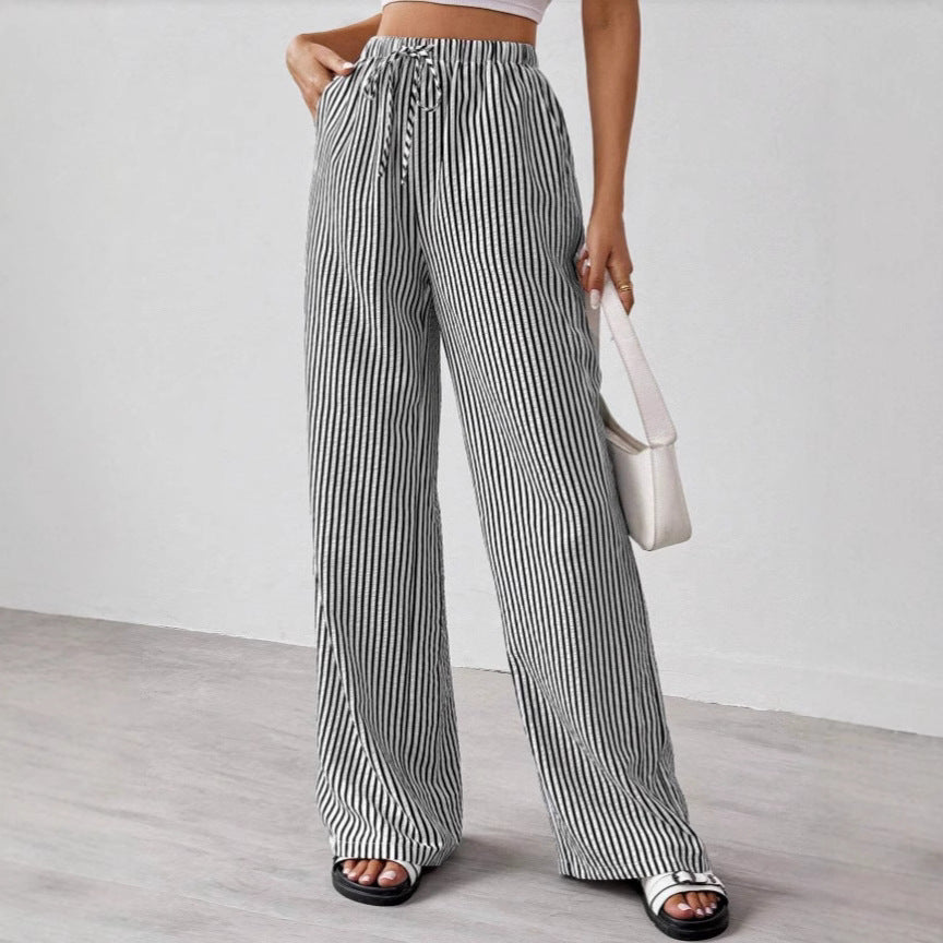 Women's Cotton Straight-Leg Pants-1