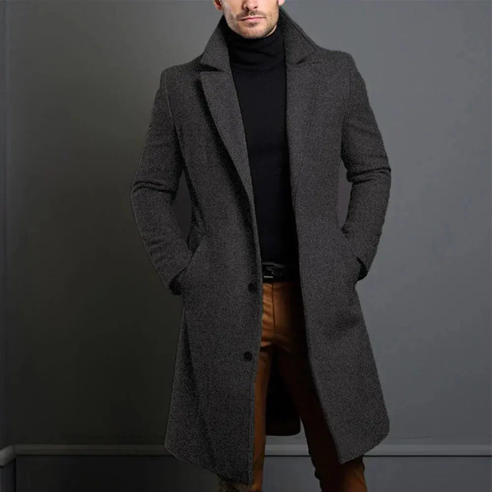 Overcoat - Durable Blend Tailored Fit & Lined Warmth