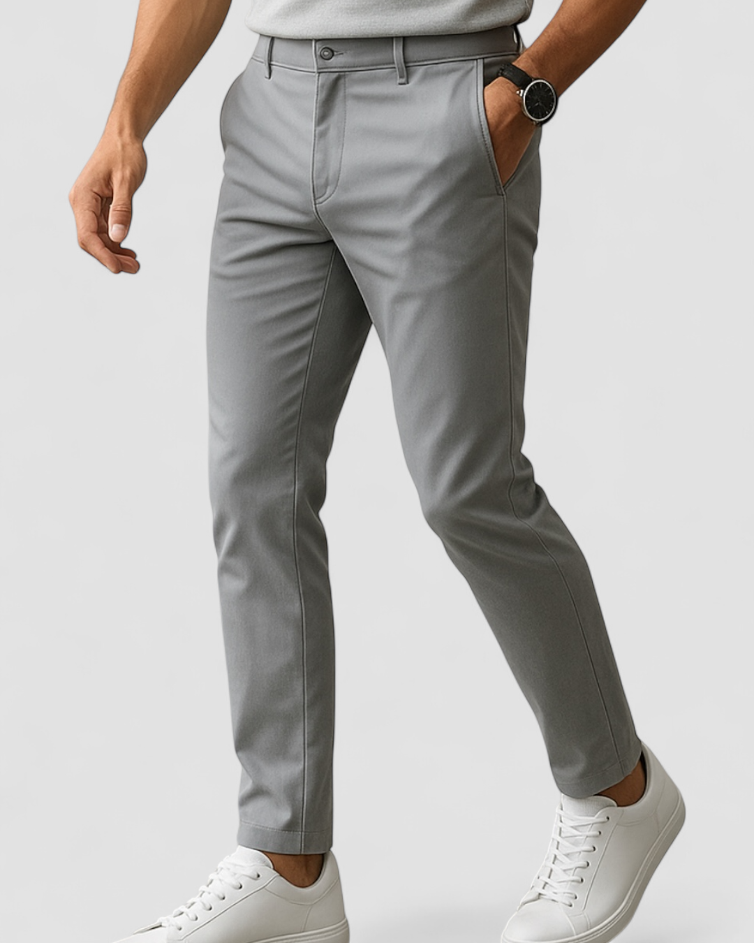 Pants - Soft-Blend Tailored Cut And Tapered Ankle Finish