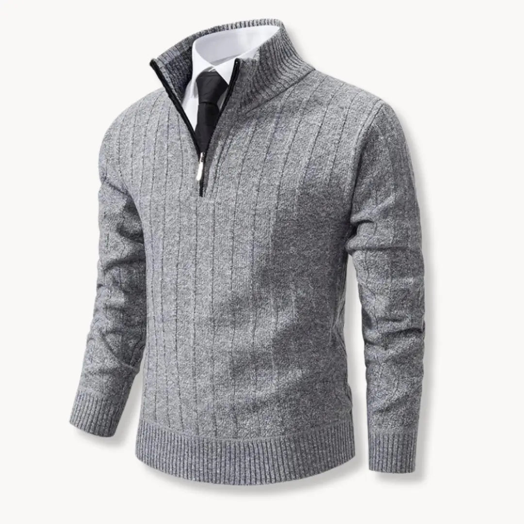 Performance Sweater – Quarter Zip And Flexible Shape Fit