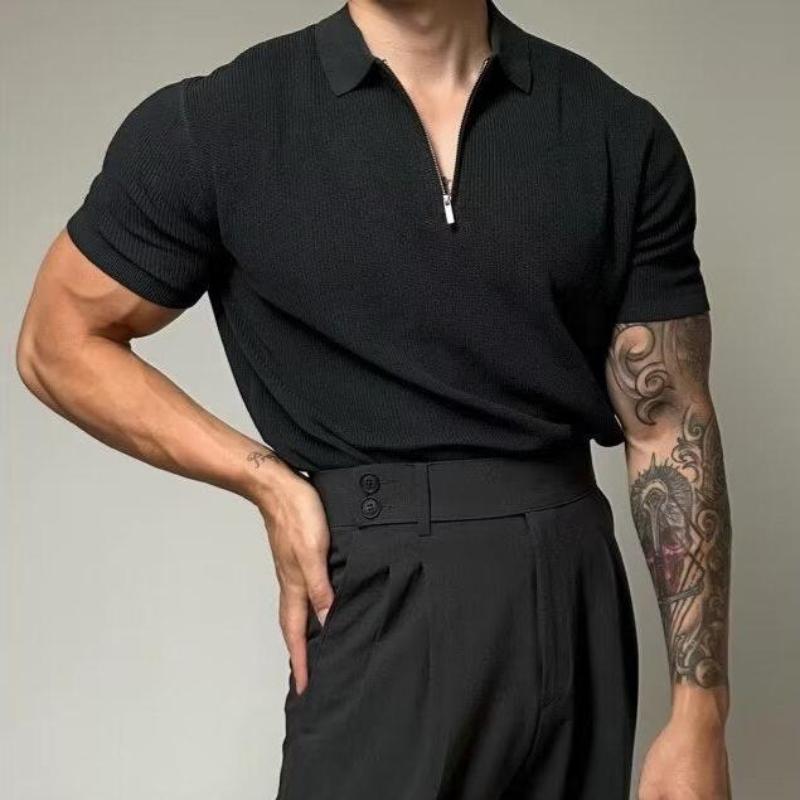 Polo Shirt - Breathable Blend Muscle Fit & Moisture Wicking