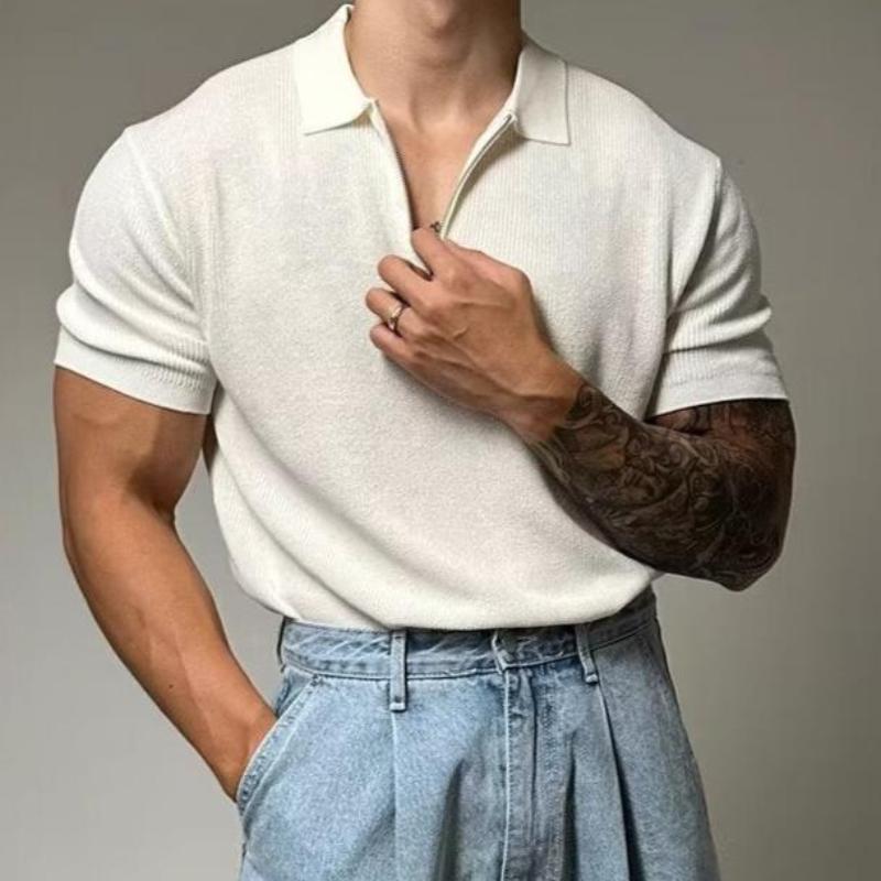Polo Shirt - Breathable Blend Muscle Fit & Moisture Wicking