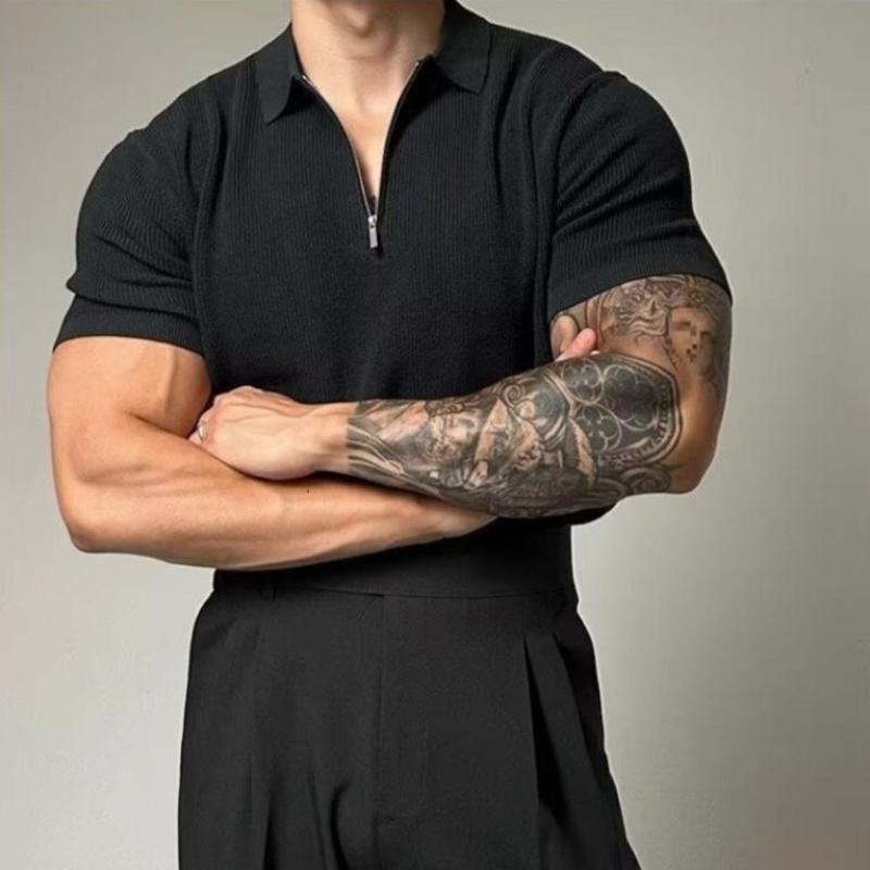 Polo Shirt - Breathable Blend Muscle Fit & Moisture Wicking