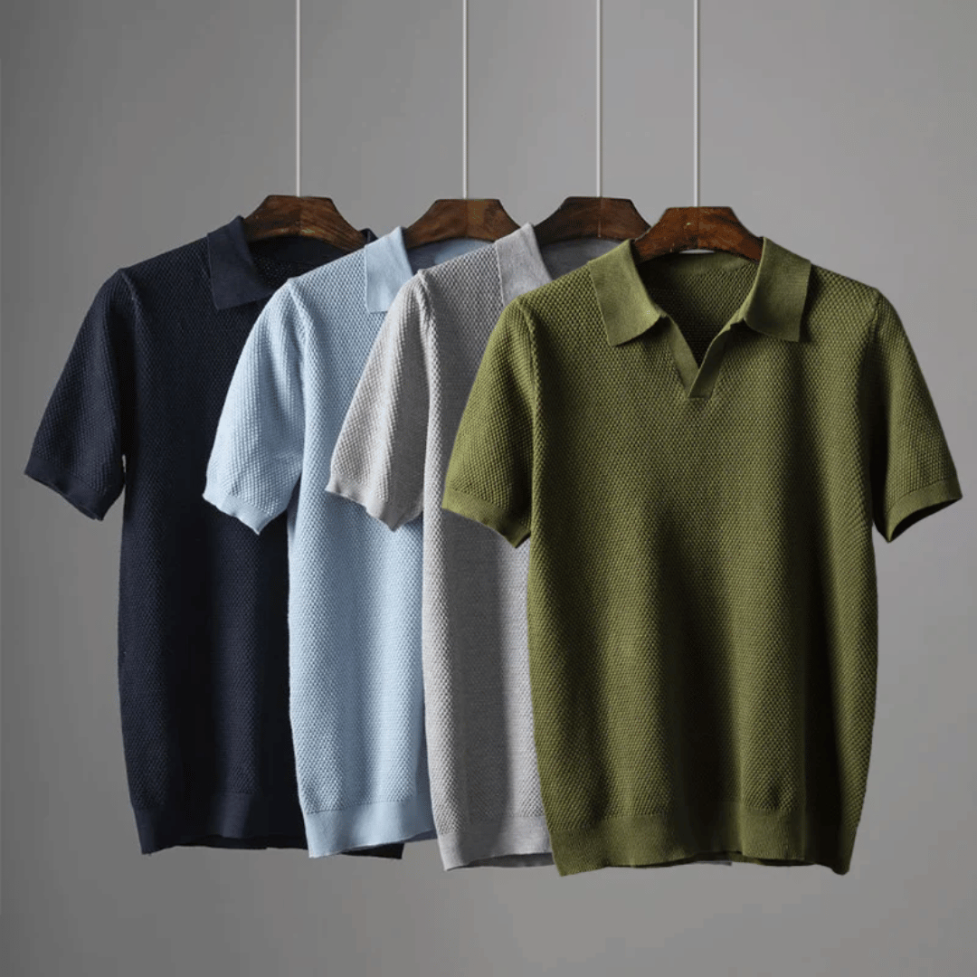 Polo Shirt – Knit Blend Classic Collar & Breathable Fit