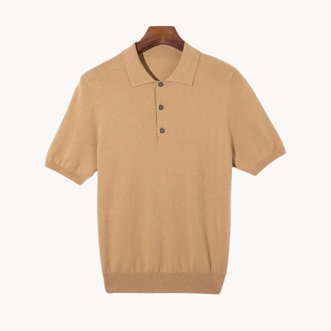 Polo Shirt - Natural-Fiber Blend And Breathable Light Feel