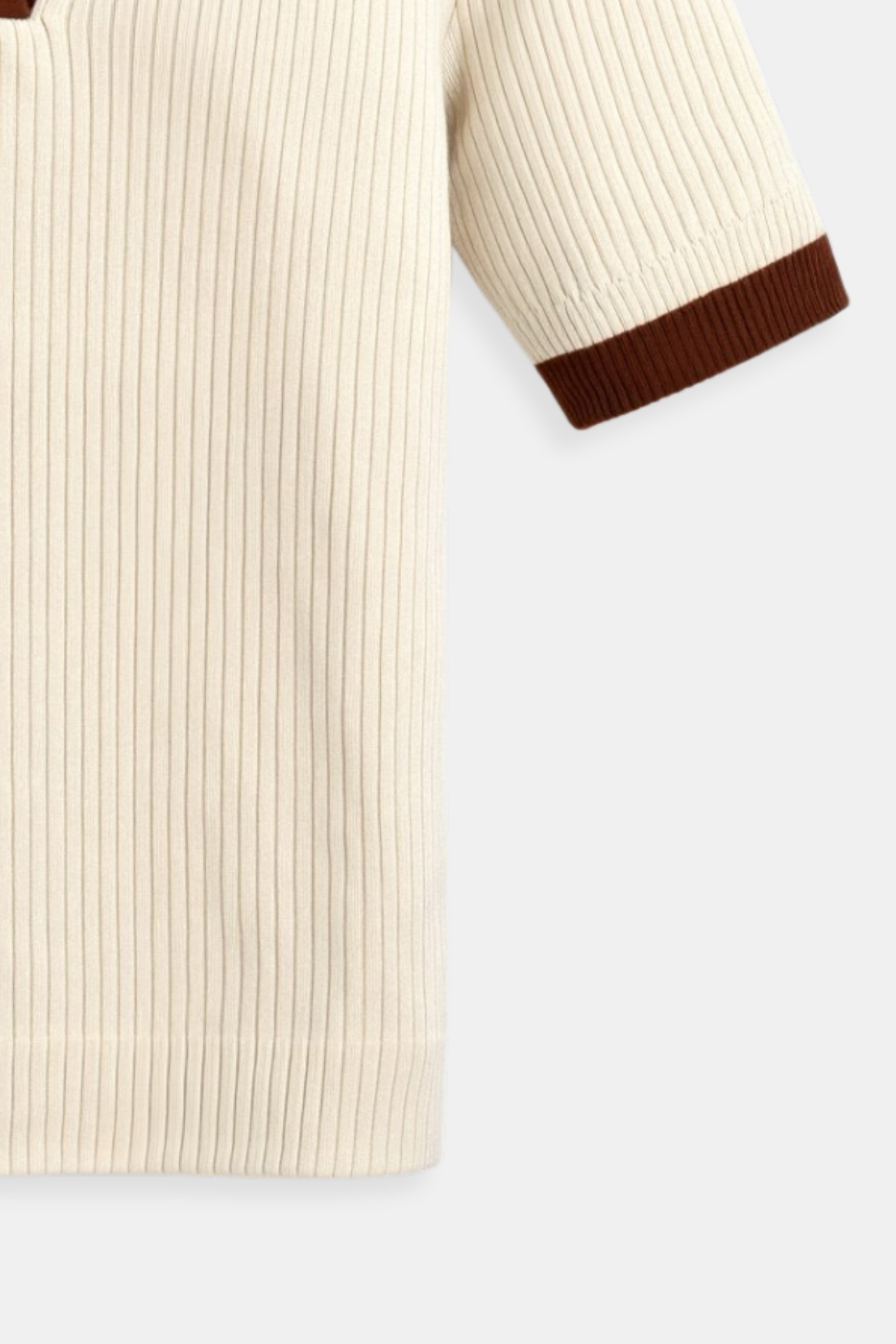 Polo Shirt - Notched Collar & Semi Sheer Blend Airflow