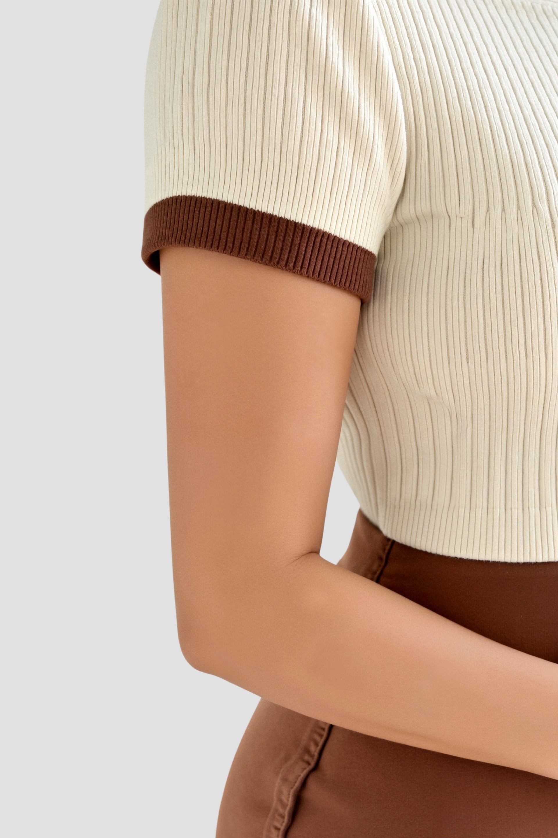 Polo Shirt - Notched Collar & Semi Sheer Blend Airflow