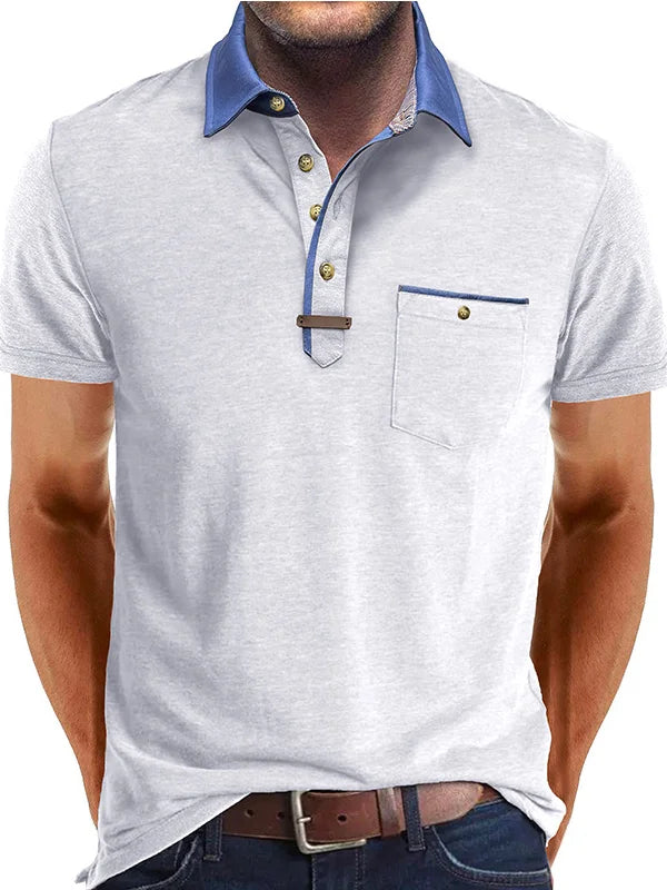 Polo Shirt - Polyester Blend Button Placket & Cool Comfort